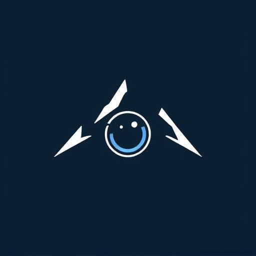 Pixel Peak Studios Logo - A stylized mountain peak with a camera lens
